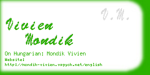 vivien mondik business card